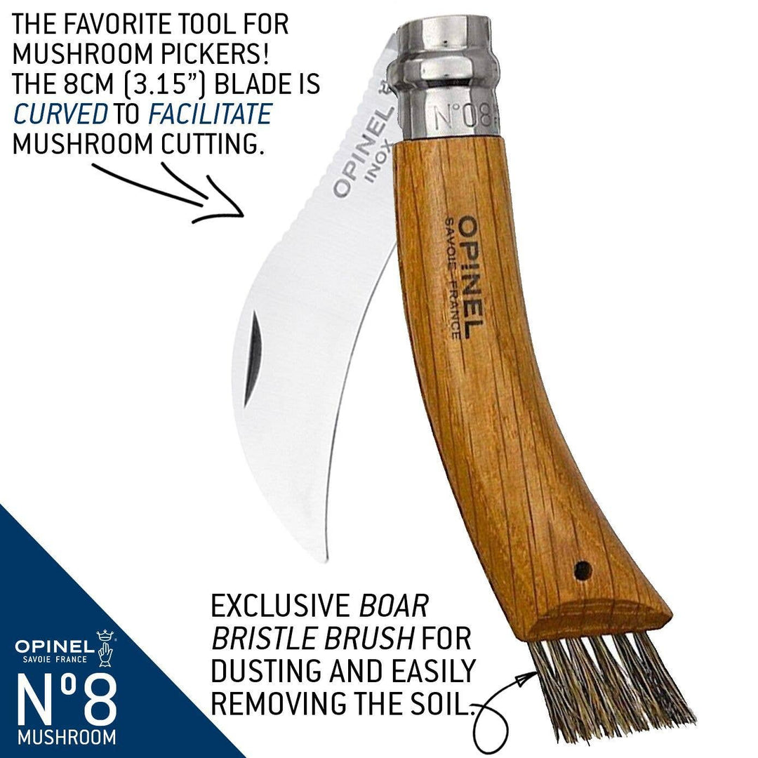 No.08 Oak Wood Mushroom Foraging Knife – The Ultimate Tool for Mycologists and Foragers