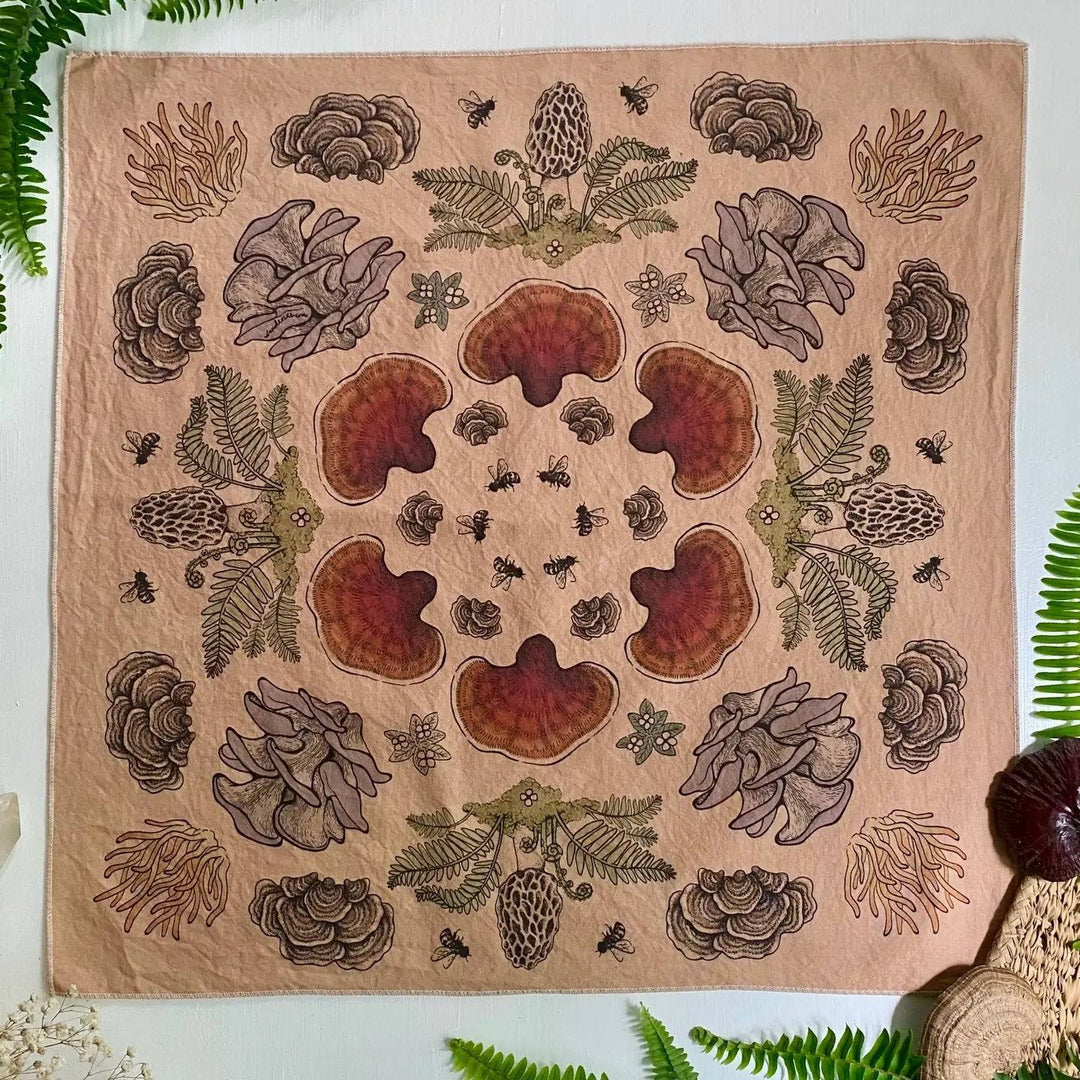 Mushroom Mandala Bandana