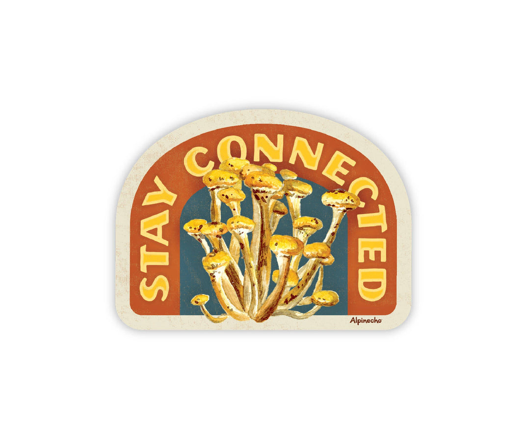 Stay Connected Fungi Sticker