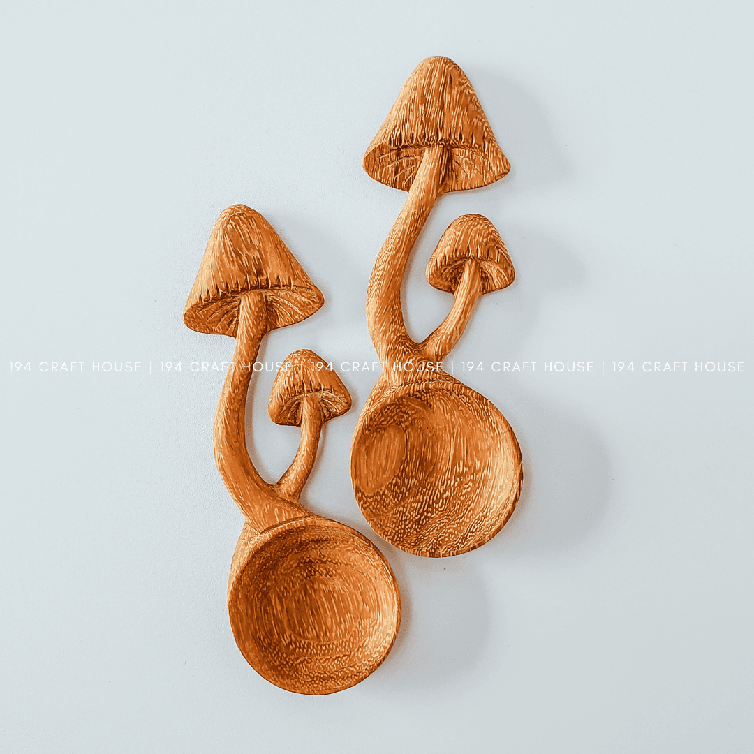 Wooden Mushroom Spoon - Home Decor and Gifts