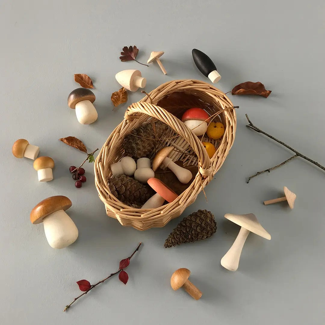 Wooden Mushroom Toy Kids