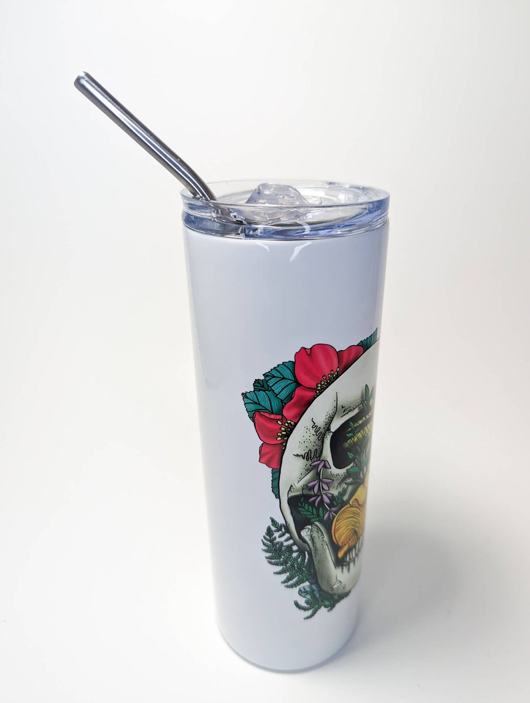 Skull, Snake and Chanterelle Mushroom | 20oz Skinny Tumbler