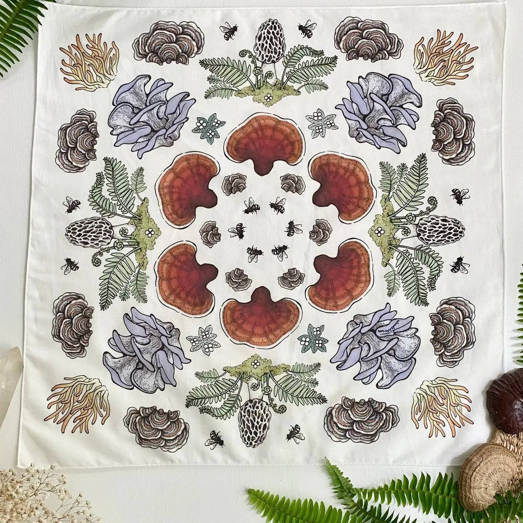 Mushroom Mandala Bandana