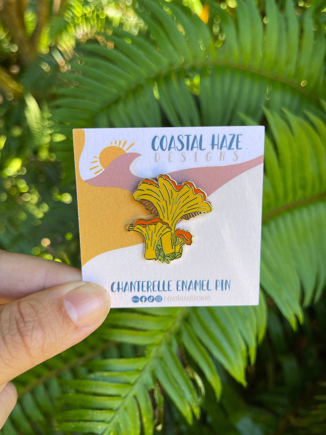 Chanterelle Enamel Pin