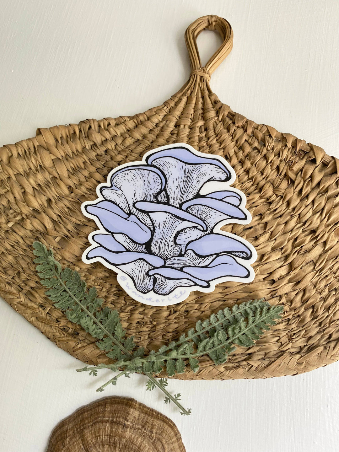 Blue Oyster Mushroom Sticker